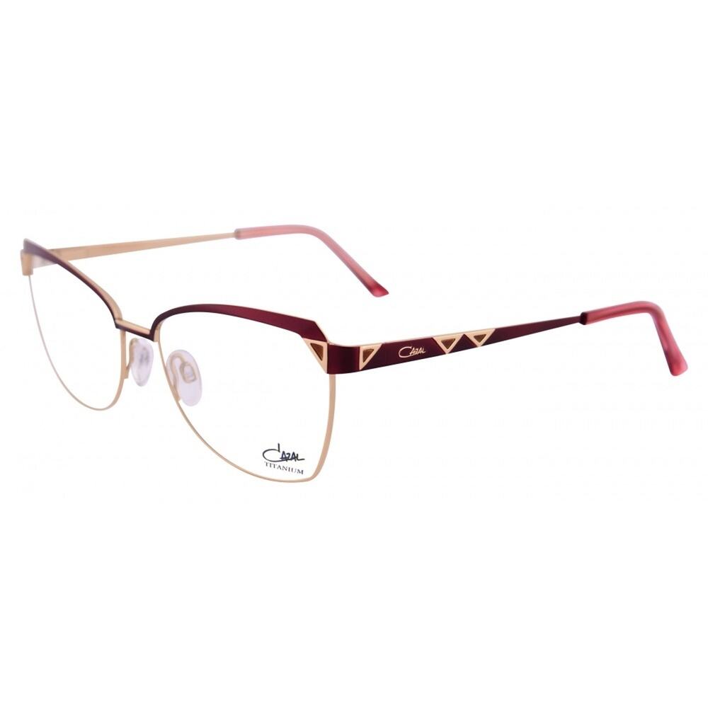 New! CAZAL 4298 C002 Women Glasses in Burgundy and Gold, Authentic